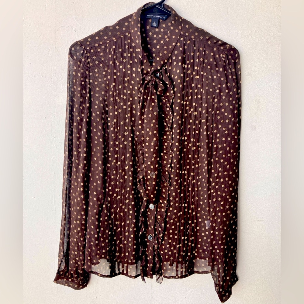 💜Brown Banana Republic Blouse💜